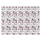 Liefde, visnet, patchwork tafelkleed (Voorkant (Horizontaal))
