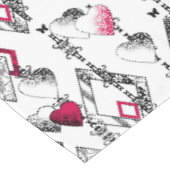 Liefde, visnet, patchwork tafelkleed (Gekanteld)