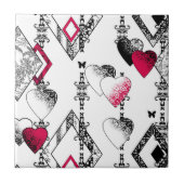 Liefde, visnet, patchwork tegeltje (Voorkant)