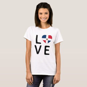 Liefde - vlag Dominicaanse Republiek T-shirt