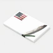 Liefde vlag en Post-it® notes, 10 x 6 inch Notes (Schuin)