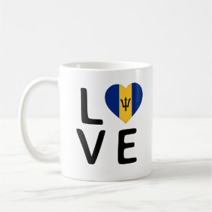 Liefde - vlag van Barbados Koffiemok