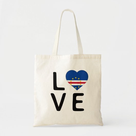 Liefde - vlag van Kaapverdië Tote Bag (Voorkant)
