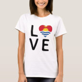 Liefde - vlag van Kiribati T-shirt (Voorkant)