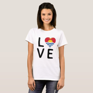 Liefde - vlag van Kiribati T-shirt