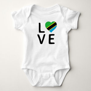 Liefde - vlag van Tanzania Romper