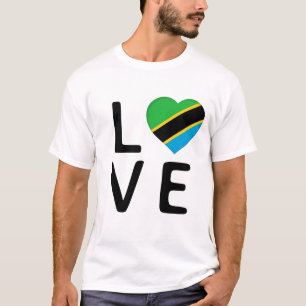 Liefde - vlag van Tanzania T-shirt