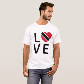Liefde - vlag van Trinidad en Tobago T-shirt (Voorkant volledig)
