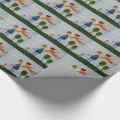 Liefde Vliegend Gevoel Glanzend Verpakkend Documen Cadeaupapier (Hoek)