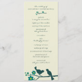 Liefde vliegprogramma's {Peacock} Programmakaart (Voorkant)