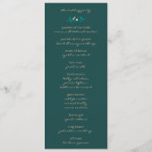 Liefde vliegprogramma's {Peacock} Programmakaart (Achterkant)