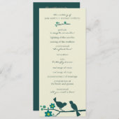 Liefde vliegprogramma's {Peacock} Programmakaart (Voorkant / Achterkant)