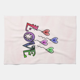 Liefde vliegt hoog theedoek