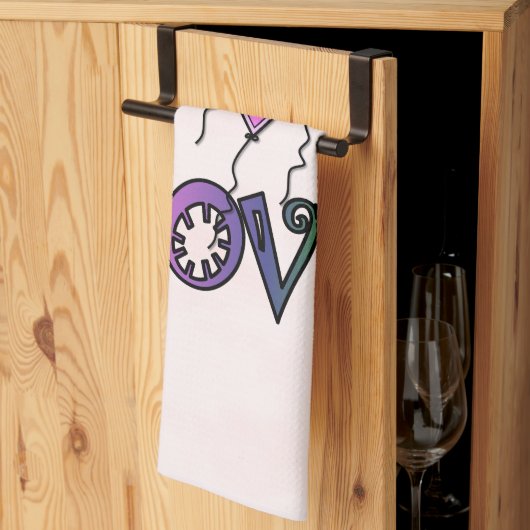 Liefde vliegt hoog theedoek (Derde Gevouwen)