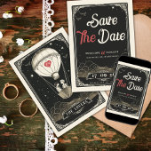 Liefde Vlucht Bruiloft Save the Date Kaart