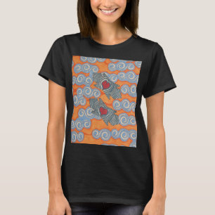 "Liefde vlucht" Lange hoes T shirt Alle stijlen/kl