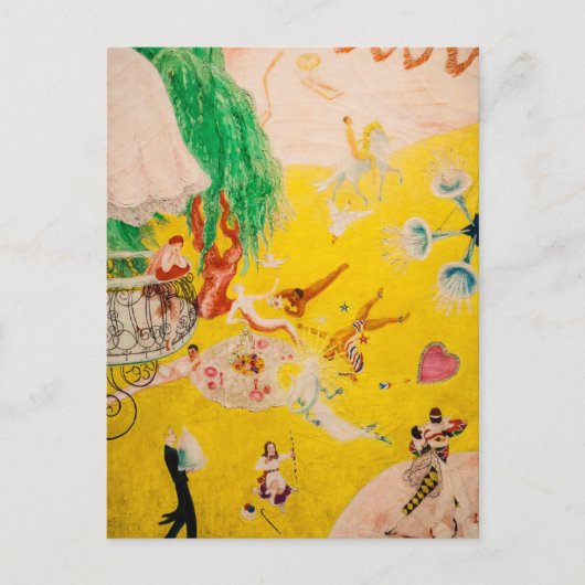 Liefde Vlucht van een Roze Snoep Hart door Stetthe Briefkaart (Voorkant)