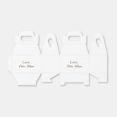 Liefde Voeg naam toe Eenvoudige Minimale bewerkbar Bedankdoosjes (Uitgevouwen)