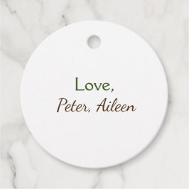 Liefde Voeg naam toe Eenvoudige Minimale bewerkbar Bedankjes Labels