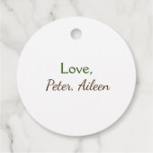 Liefde Voeg naam toe Eenvoudige Minimale bewerkbar Bedankjes Labels (Achterkant)