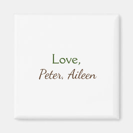 Liefde Voeg naam toe Eenvoudige Minimale bewerkbar Magneet