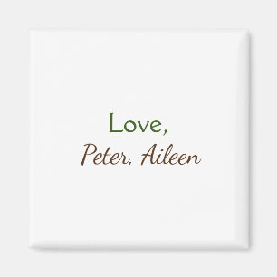 Liefde Voeg naam toe Eenvoudige Minimale bewerkbar Magneet