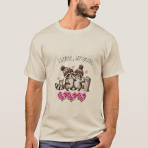 liefde voelen met romantisch elegant koppel shirt