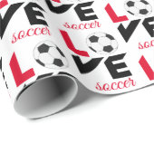 Liefde voetbal cadeaupapier (Rol Hoek)