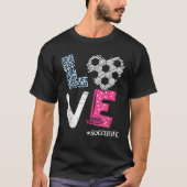 Liefde Voetbal coach Player Soccer Life Teen Girls T-shirt (Voorkant)