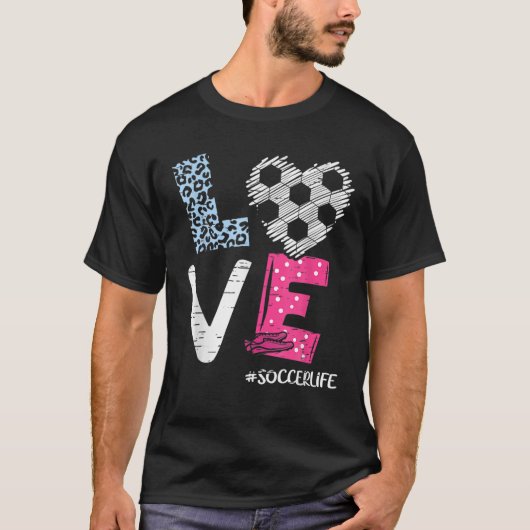 Liefde Voetbal coach Player Soccer Life Teen Girls T-shirt (Voorkant)