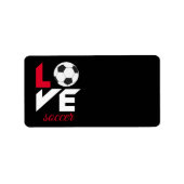 Liefde voetbal etiket (Voorkant)