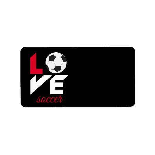 Liefde voetbal etiket (Voorkant)