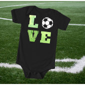 Liefde Voetbal Football Speler Team Baby Boy Romper