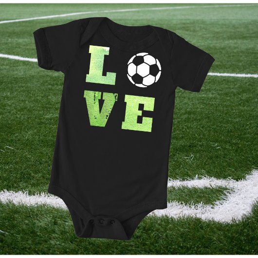 Liefde Voetbal Football Speler Team Baby Boy Romper