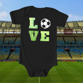 Liefde Voetbal Football Speler Team Baby Boy Romper