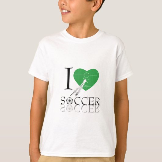 Liefde voetbal naar shirten. t-shirt (Voorkant)