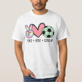 Liefde Voetbal Schattige T-shirt (Voorkant)