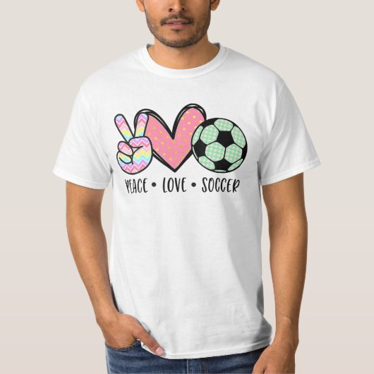 Liefde Voetbal Schattige T-shirt (Voorkant)