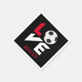 Liefde voetbal servet (Hoek)