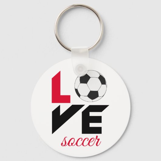 Liefde voetbal sleutelhanger (Voorkant)