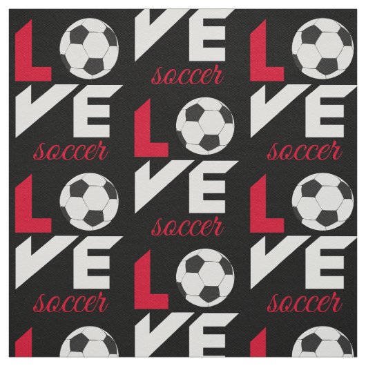 Liefde voetbal stof (Swatch)