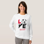 Liefde voetbal t-shirt (Voorkant volledig)