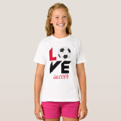Liefde voetbal t-shirt (Voorkant volledig)