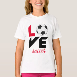 Liefde voetbal t-shirt