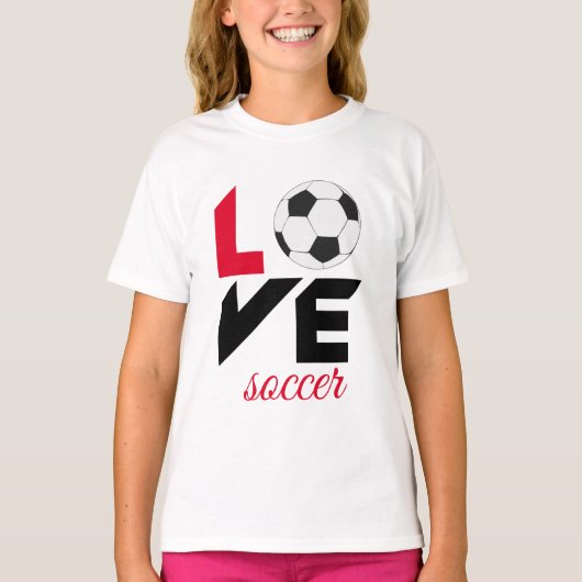 Liefde voetbal t-shirt (Voorkant)