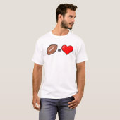 Liefde Voetbal  T-shirt (Voorkant volledig)