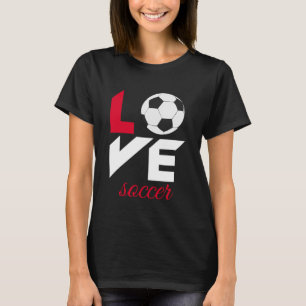 Liefde voetbal t-shirt