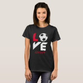 Liefde voetbal t-shirt (Voorkant volledig)
