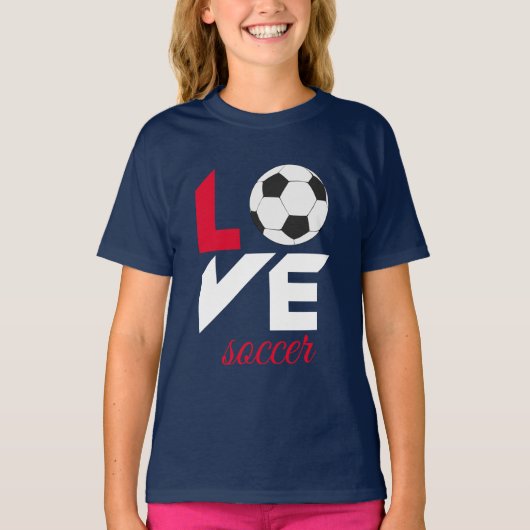 Liefde voetbal t-shirt (Voorkant)