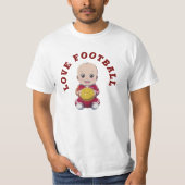 Liefde voetbal T-shirt baby body (Voorkant)